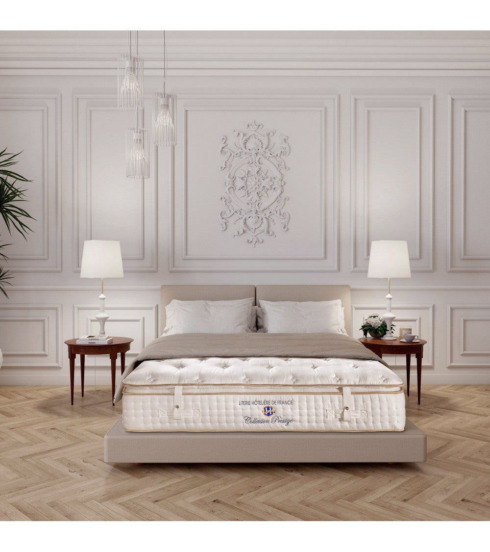 ENSEMBLE Prestige - Matelas 2 places + 1 Sommier