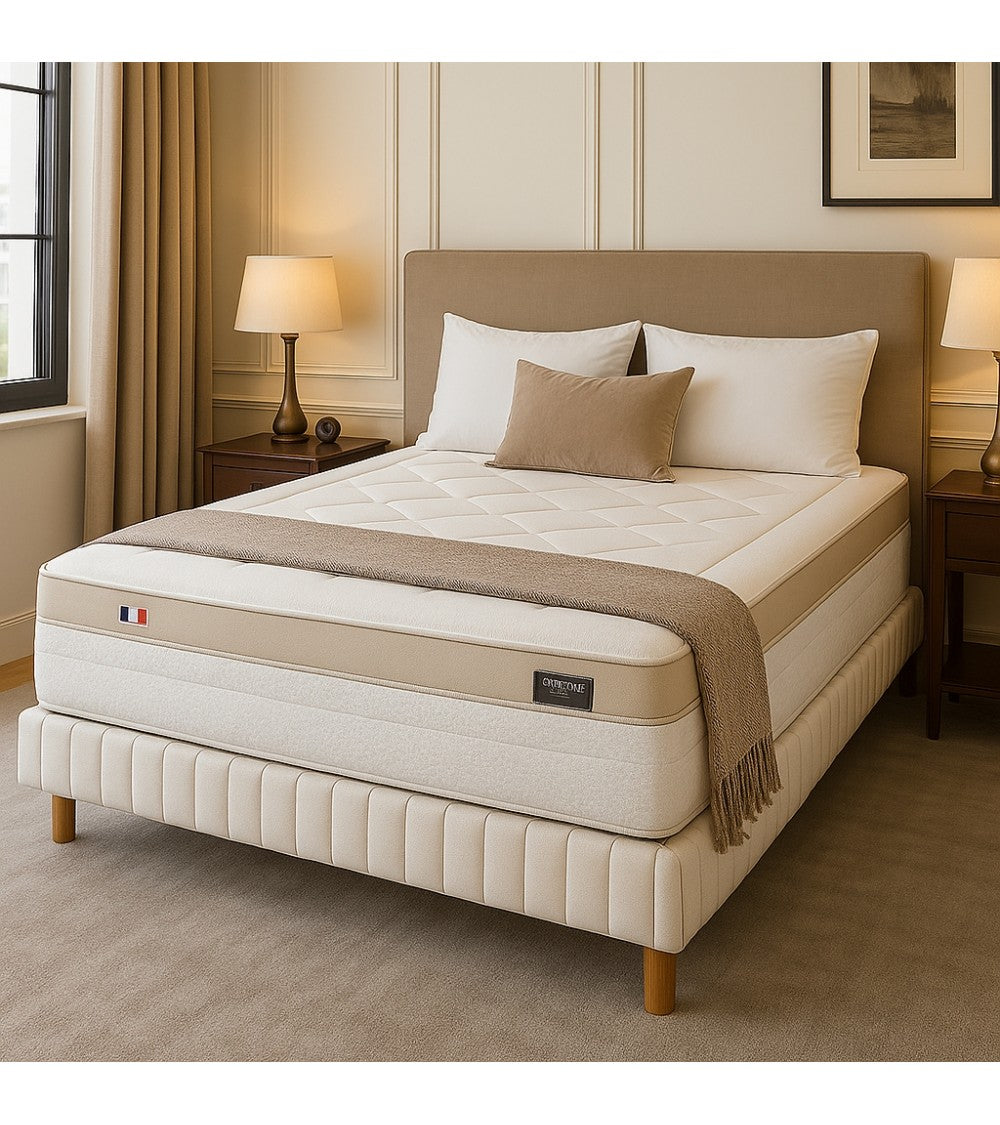 Ensemble LE BOURBON Matelas 1 Place + 1 Sommier