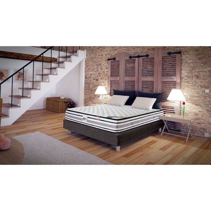 ENSEMBLE LE PLAZA LUXE - Matelas 2 places + 2 Sommiers