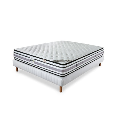 ENSEMBLE LE PLAZA LUXE - Matelas 2 places + 1 Sommier