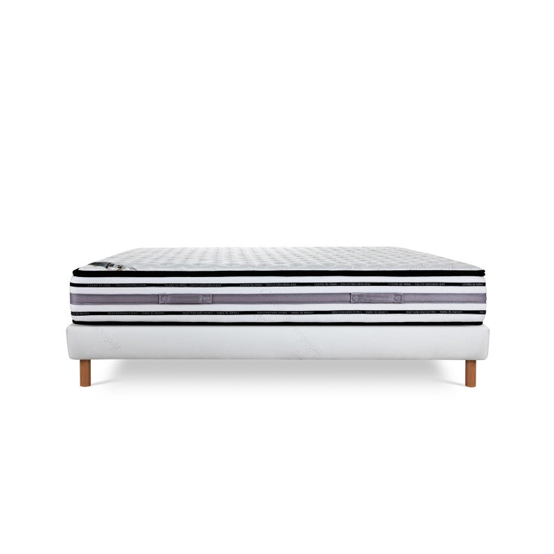 ENSEMBLE LE PLAZA LUXE - Matelas 1 Place + 1 Sommier