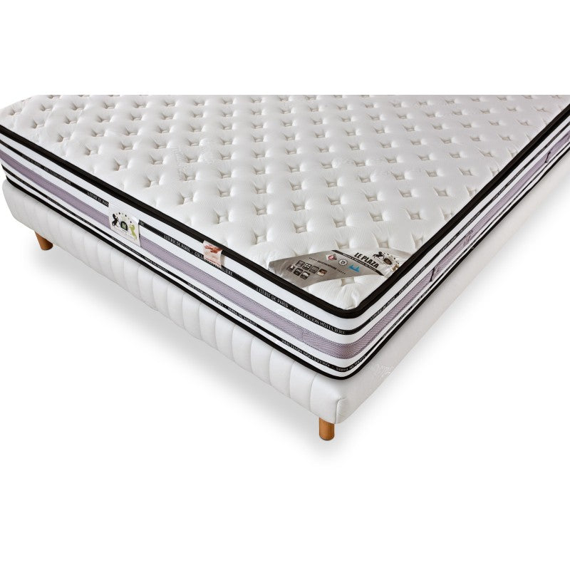 ENSEMBLE LE PLAZA LUXE - Matelas 2 places + 1 Sommier